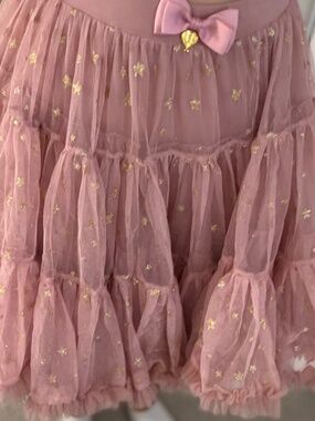 Angels Face Rose with Gold Star Tutu